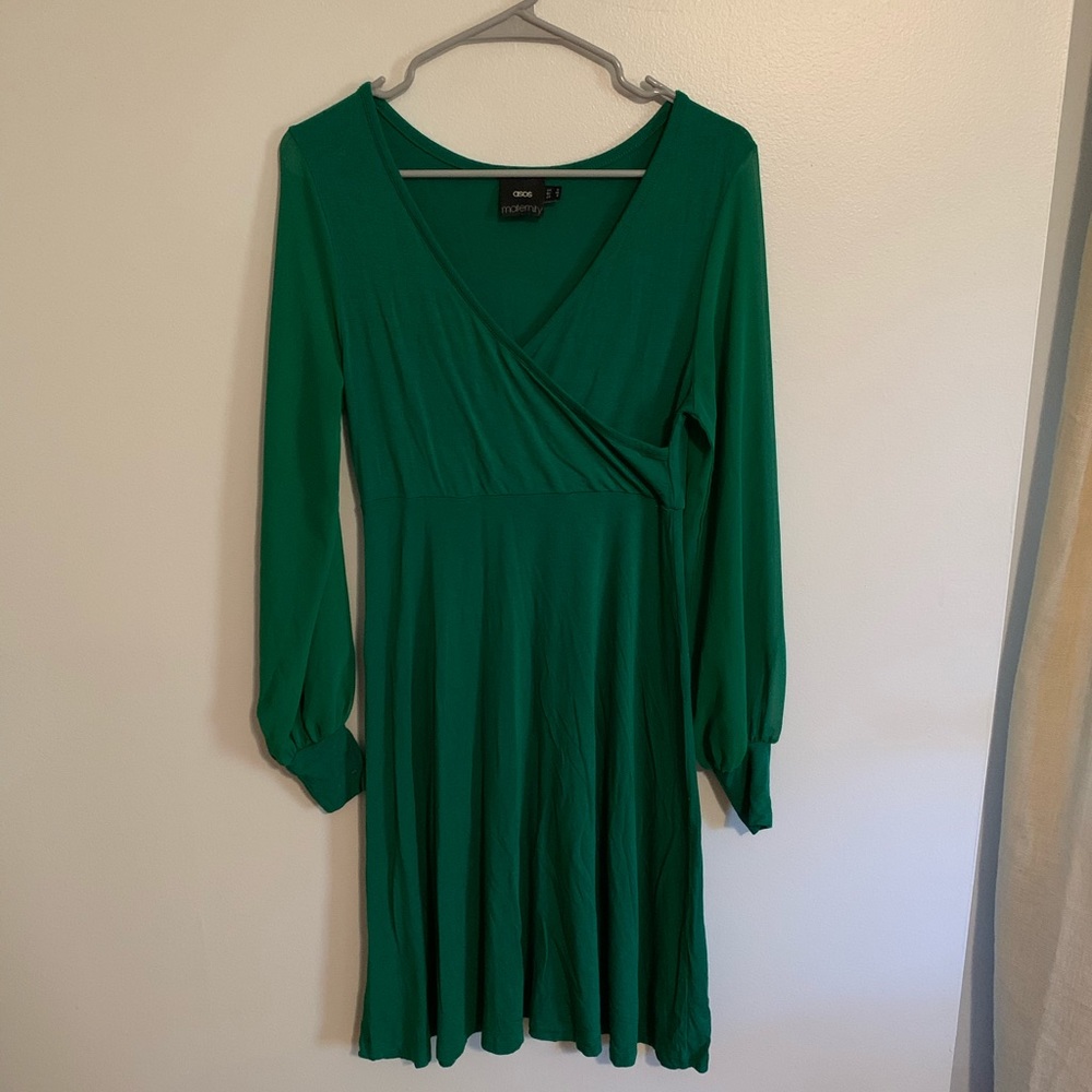 ASOS Maternity Emerald Green Dress